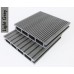 Composite Decking Board - Light Grey Lined / Wood Grain Effect 3m - Plastic Decking PVC Decking WPC Decking Hollow Garden Exterior Decking Boards 